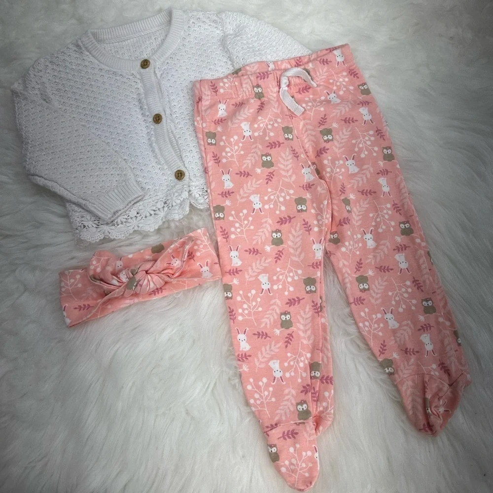 Baby Girl 3 piece Matching Outfit 6-9 Months
